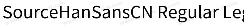 SourceHanSansCN Regular LegacySans字体转换
